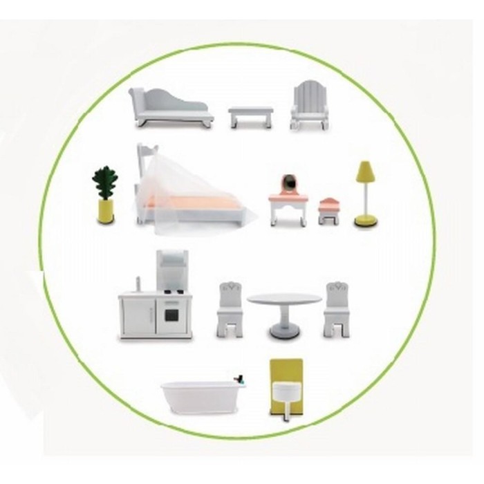 Ξύλινο Κουκλόσπιτο Cinderella 4127 Moni