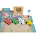 Ξύλινο Γκαράζ 3 Επιπέδων 25τμχ Moni Toys1085