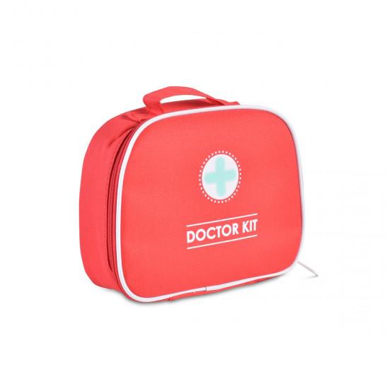 Ξύλινο Ιατρικό Σετ Με Βαλιτσάκι 10τμχ Moni