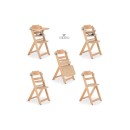 Ξύλινο Καρεκλάκι Φαγητού Nibbo Natural 2 Σε 1 Cangaroo