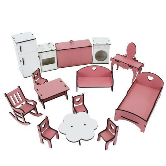 Ξύλινο Κουκλόσπιτο Lilly EV10 Moni