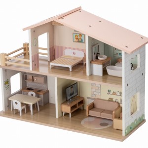 Ξύλινο Κουκλόσπιτο Με Έπιπλα FreeON Ξύλινο Κουκλόσπιτο Με Έπιπλα FreeON