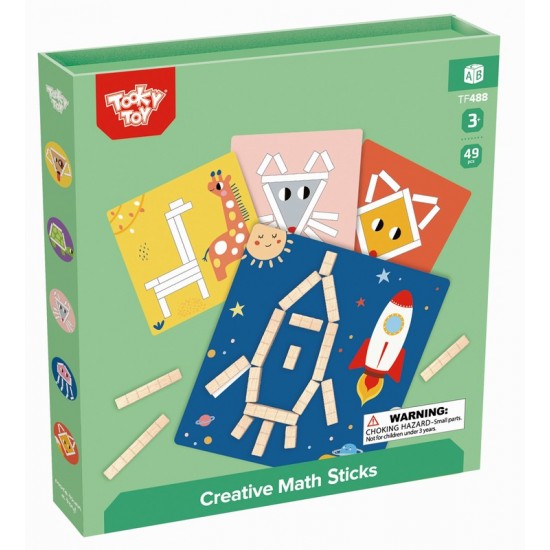 Ξύλινο Παζλ Creative Math Sticks TF488 Tooky Toy