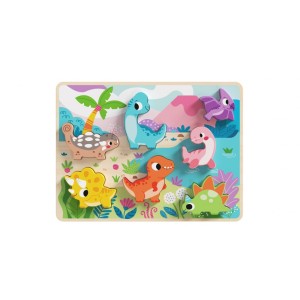 Ξύλινο Παζλ Δεινόσαυροι TH632 Tooky Toy