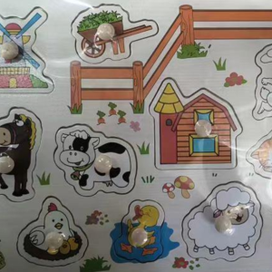 Ξύλινο Παζλ Φάρμα Με Χερούλι Martin Toys Ξύλινο Παζλ Φάρμα Με Χερούλι Martin Toys