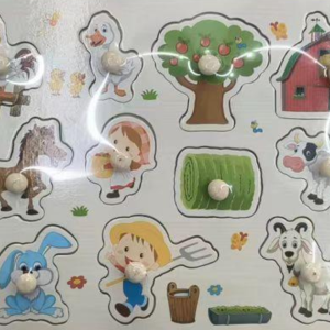 Ξύλινο Παζλ Φάρμα Με Χερούλι RT-09 Martin Toys