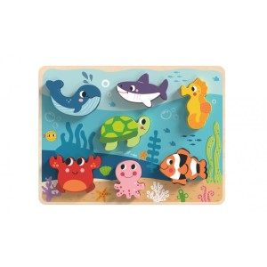 Ξύλινο Παζλ Ζωάκια του Βυθού TH265 Tooky Toy