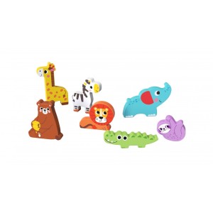 Ξύλινο Παζλ Ζωάκια της Ζούγκλας TH633 Tooky Toy Ξύλινο Παζλ Ζωάκια της Ζούγκλας TH633 Tooky Toy