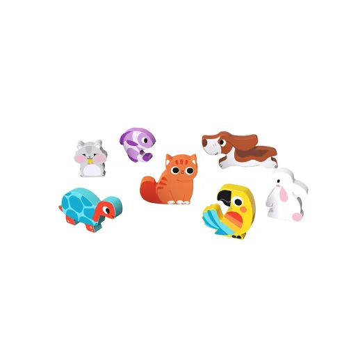 Ξύλινο Puzzle Ζώα Κατοικίδια TH635 Tooky Toy Ξύλινο Puzzle Ζώα Κατοικίδια TH635 Tooky Toy