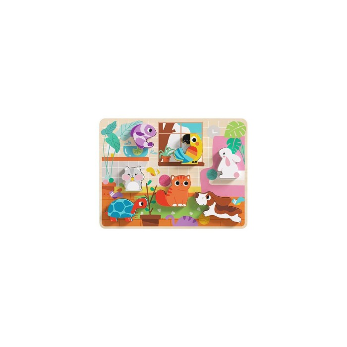Ξύλινο Puzzle Ζώα Κατοικίδια TH635 Tooky Toy Ξύλινο Puzzle Ζώα Κατοικίδια TH635 Tooky Toy
