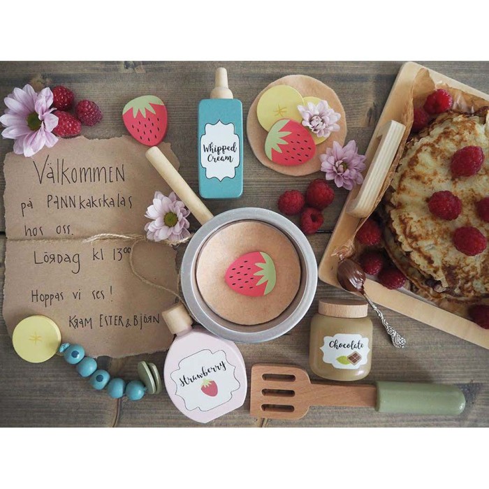 Ξύλινο Σετ Τηγάνι Και Υλικά Για Pancakes Jabadabado Ξύλινο Σετ Τηγάνι Και Υλικά Για Pancakes Jabadabado