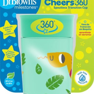 Κύπελλο Cheers 360° Πράσινο Dr Brown 300ml
