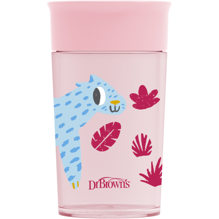 Κύπελλο Cheers 360° Ροζ Dr Brown 300ml