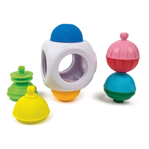 Lalaboom Βρεφικός Εκπαιδευτικός Μίνι Κύβος Με Χάντρες Και Αξεσουάρ 9 Τμχ Για 10-36 Μηνών