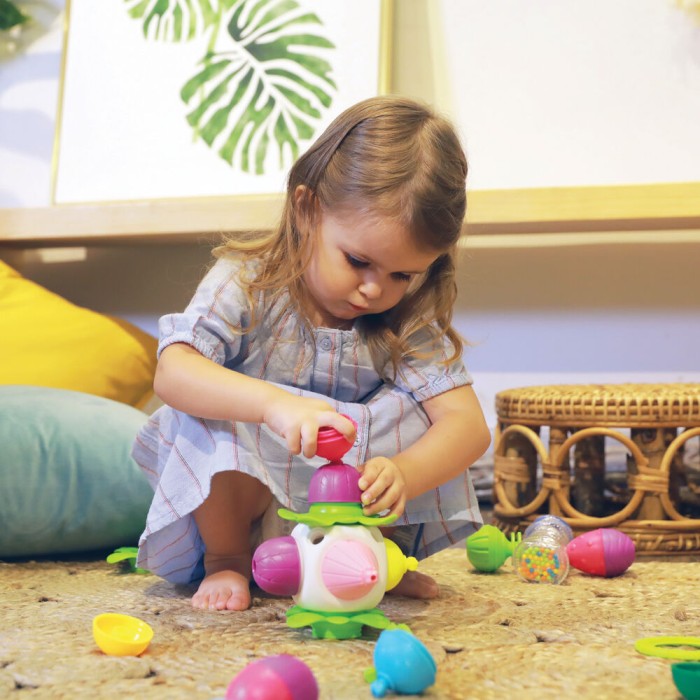 Lalaboom Βρεφικός Εκπαιδευτικός Μίνι Κύβος Με Χάντρες Και Αξεσουάρ 9 Τμχ Για 10-36 Μηνών