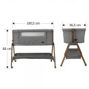 Λίκνο Crystal Light Grey 844-182 Bebe Stars