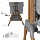 Λίκνο Crystal Light Grey 844-182 Bebe Stars