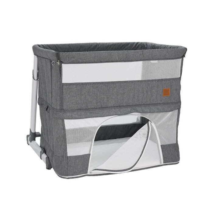 Λίκνο Side to Side Plus Grey Bebe Stars