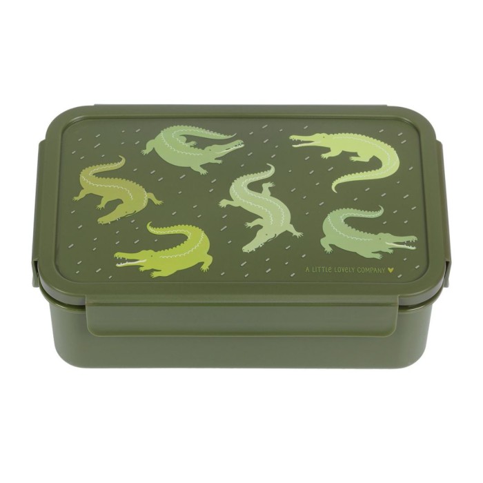 A little lovely company Δοχείο Φαγητού Bento Lunch Box: Crocodiles A little lovely company Δοχείο Φαγητού Bento Lunch Box: Crocodiles