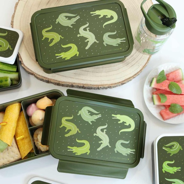 A little lovely company Δοχείο Φαγητού Bento Lunch Box: Crocodiles A little lovely company Δοχείο Φαγητού Bento Lunch Box: Crocodiles