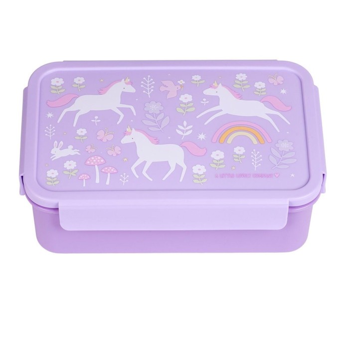 A little Lovely Company Δοχείο Φαγητού Bento Lunch Box: Unicorn Dreams