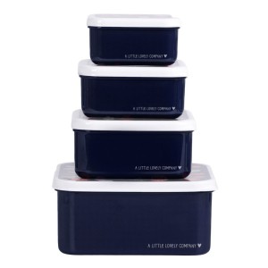 A little Lovely Company: Δοχείο Φαγητού Lunch Box Set Φράουλες