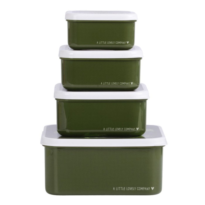 A little Lovely Company: Δοχείο Φαγητού Lunch Box Set Κροκόδειλοι