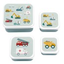A Little Lovely Company: Δοχείο Φαγητού Lunch Box Set Vehicles A Little Lovely Company: Δοχείο Φαγητού Lunch Box Set Vehicles