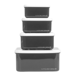 A Little Lovely Company: Σετ 4 Δοχεία Φαγητού Lunch & Snack Box Galaxy