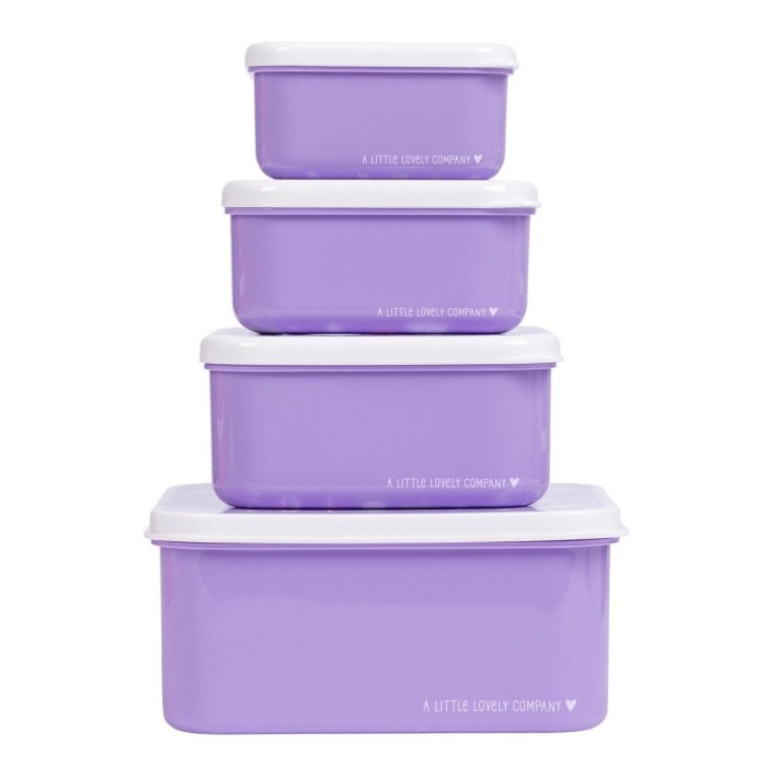 A Little Lovely Company: Σετ 4 Δοχεία Φαγητού Lunch & Snack Box Unicorn Dreams A Little Lovely Company: Σετ 4 Δοχεία Φαγητού Lunch & Snack Box Unicorn Dreams