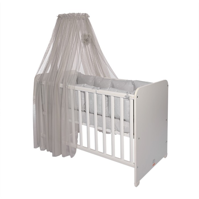 Lorelli Κουνουπιέρα Από Τούλι Με Pom Pom 480/160cm Γκρι