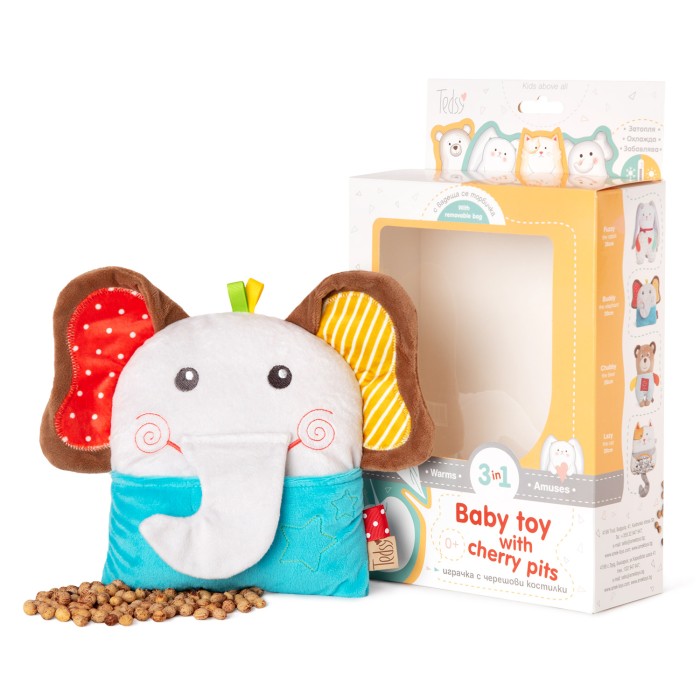 Λούτρινο Ελεφαντάκι - Θερμοφόρα Κατά Των Κολικών Buddy The Elephant Amek Toys Λούτρινο Ελεφαντάκι - Θερμοφόρα Κατά Των Κολικών Buddy The Elephant Amek Toys