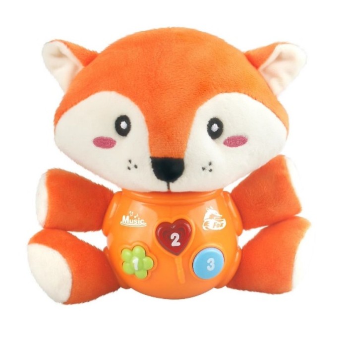 Λούτρινο Αλεπουδάκι Με Φώτα Και Μουσική Martin Toys