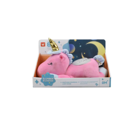 Λούτρινο Ροζ Μονόκερος Προτζέκτορας Με Φώτα και Μουσική Martin Toys