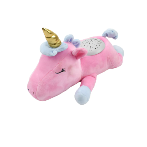 Λούτρινο Ροζ Μονόκερος Προτζέκτορας Με Φώτα και Μουσική Martin Toys