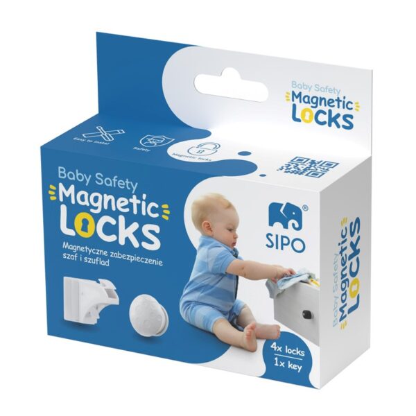 Μαγνητική Ασφάλεια Συρταριών/Ντουλαπιών 4τμχ Sipo Μαγνητική Ασφάλεια Συρταριών/Ντουλαπιών 4τμχ Sipo