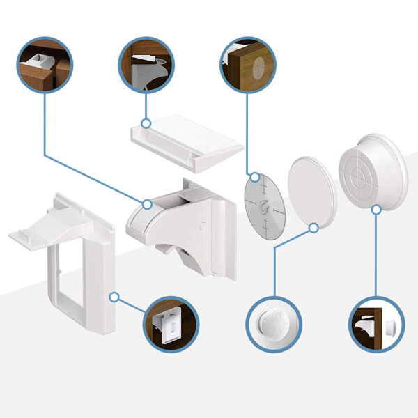 Μαγνητική Ασφάλεια Συρταριών/Ντουλαπιών 4τμχ Sipo Μαγνητική Ασφάλεια Συρταριών/Ντουλαπιών 4τμχ Sipo