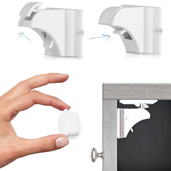 Μαγνητική Ασφάλεια Συρταριών/Ντουλαπιών 4τμχ Sipo Μαγνητική Ασφάλεια Συρταριών/Ντουλαπιών 4τμχ Sipo