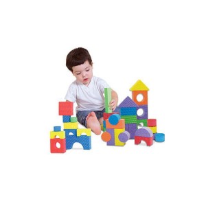 Μαλακά Στοιβαζόμενα Τουβλάκια Με Διαφορετικές Υφές 80τμχ Edushape