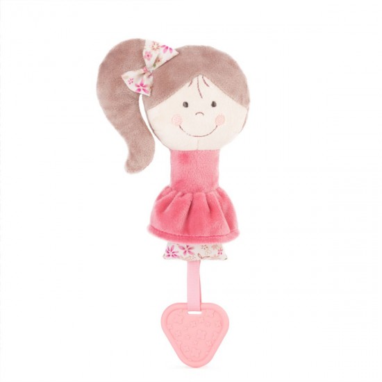 Μαλακή Κουδουνίστρα Με Μασητικό Rosy Amek Toys Μαλακή Κουδουνίστρα Με Μασητικό Rosy Amek Toys