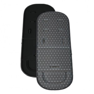 Μαλακό Κάλυμμα Καροτσιού Polka Dot Grey Bebe Stars Μαλακό Κάλυμμα Καροτσιού Polka Dot Grey Bebe Stars