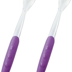 Μαλακό Κουταλάκι Σιλικόνης Πρώτης Βρεφικής Ηλικίας Μώβ 2 Τεμ. Nuk