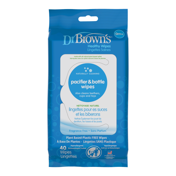 Μαντηλάκια Καθαρισμού Πιπίλας & Θηλών 40τμχ Dr. Brown’s Μαντηλάκια Καθαρισμού Πιπίλας & Θηλών 40τμχ Dr. Brown’s