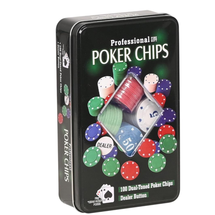 Mάρκες Για Πόκερ Σε Μεταλικό Κουτί Martin Toys