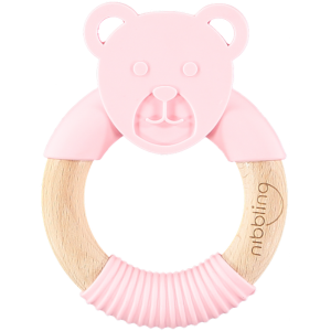 Μασητικό-Κρίκος Οδοντοφυίας Ροζ Αρκουδάκι Nibbling Μασητικό-Κρίκος Οδοντοφυίας Ροζ Αρκουδάκι Nibbling