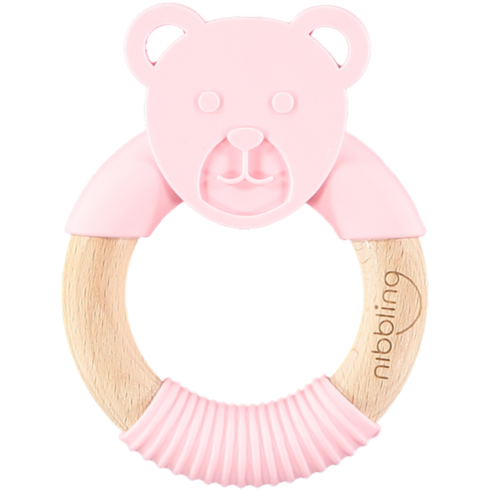 Μασητικό-Κρίκος Οδοντοφυίας Ροζ Αρκουδάκι Nibbling
