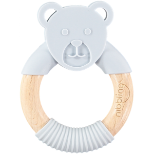 Μασητικό-Κρίκος Γκρι Αρκουδάκι Nibbling Μασητικό-Κρίκος Γκρι Αρκουδάκι Nibbling