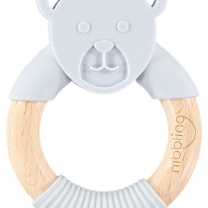 Μασητικό-Κρίκος Γκρι Αρκουδάκι Nibbling