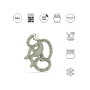Μασητικό Mini Monkey Teether Grey Matchstic Monkey Μασητικό Mini Monkey Teether Grey Matchstic Monkey