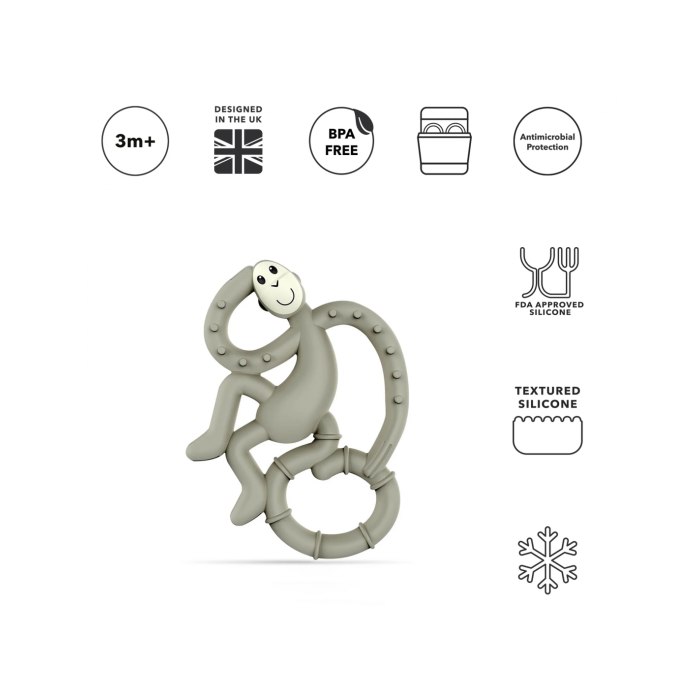 Μασητικό Mini Monkey Teether Grey Matchstic Monkey Μασητικό Mini Monkey Teether Grey Matchstic Monkey
